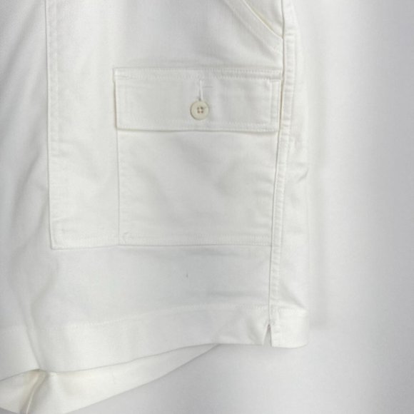 Windam Pointe White Flat Front Shorts 38 - Picture 3 of 10